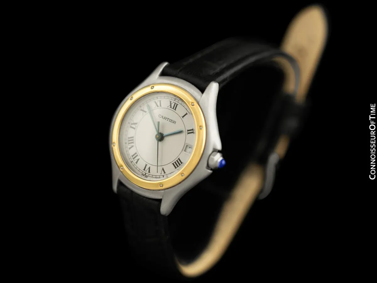 Cartier Cougar Panthere Ladies 2-Tone Watch - Stainless Steel & 18K Gold