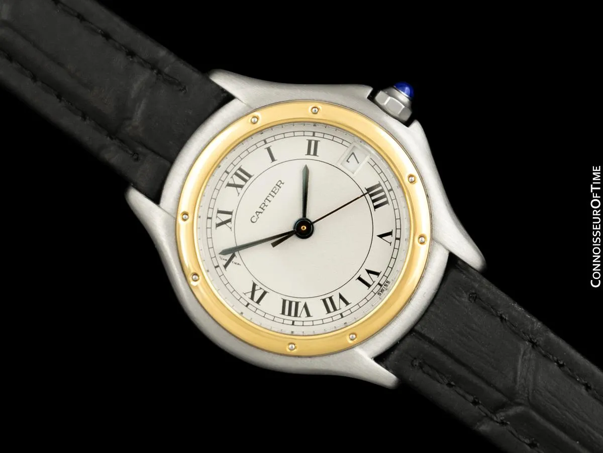Cartier Cougar Panthere Ladies 2-Tone Watch - Stainless Steel & 18K Gold