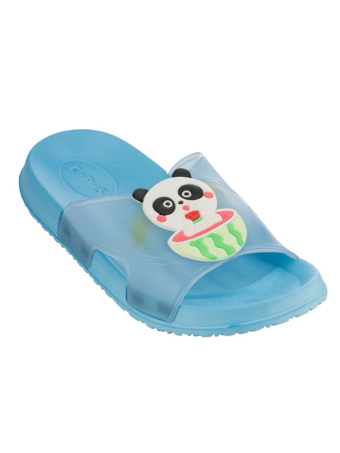 Cartoon Panda Watermelon Slides for Boys – Light Blue