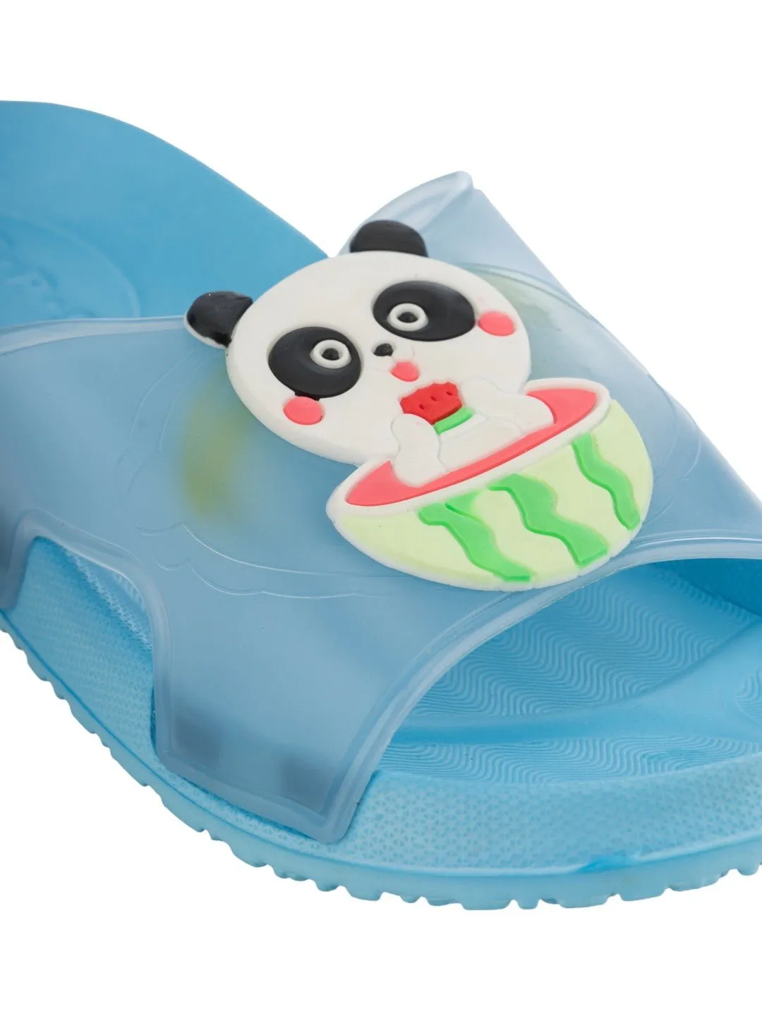 Cartoon Panda Watermelon Slides for Boys – Light Blue