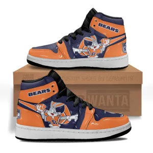 Chicago Bears Kid J1s Sneakers Custom