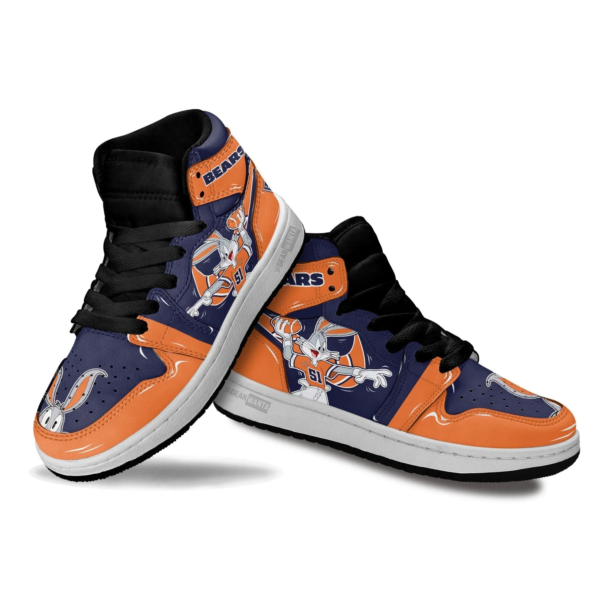 Chicago Bears Kid J1s Sneakers Custom