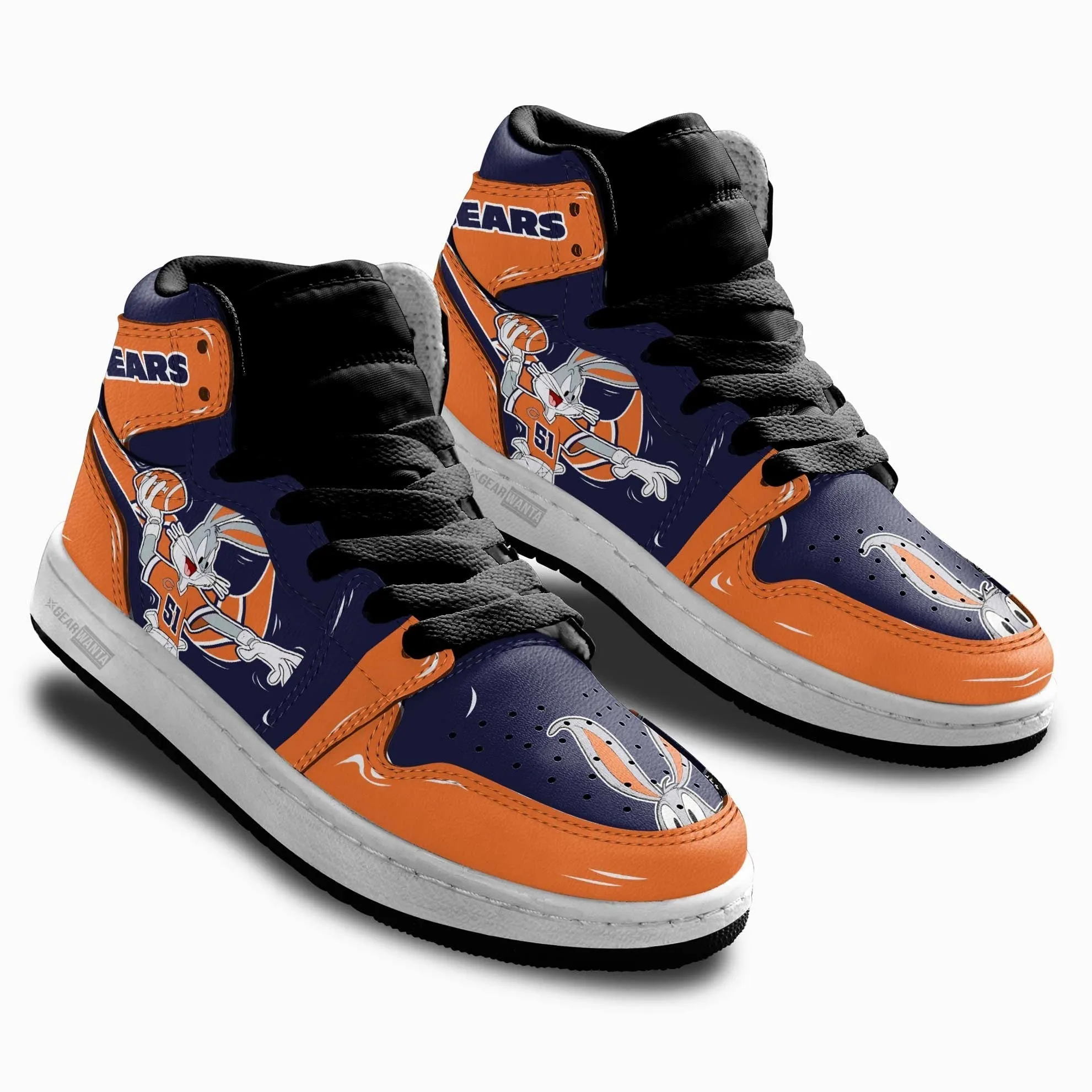Chicago Bears Kid J1s Sneakers Custom
