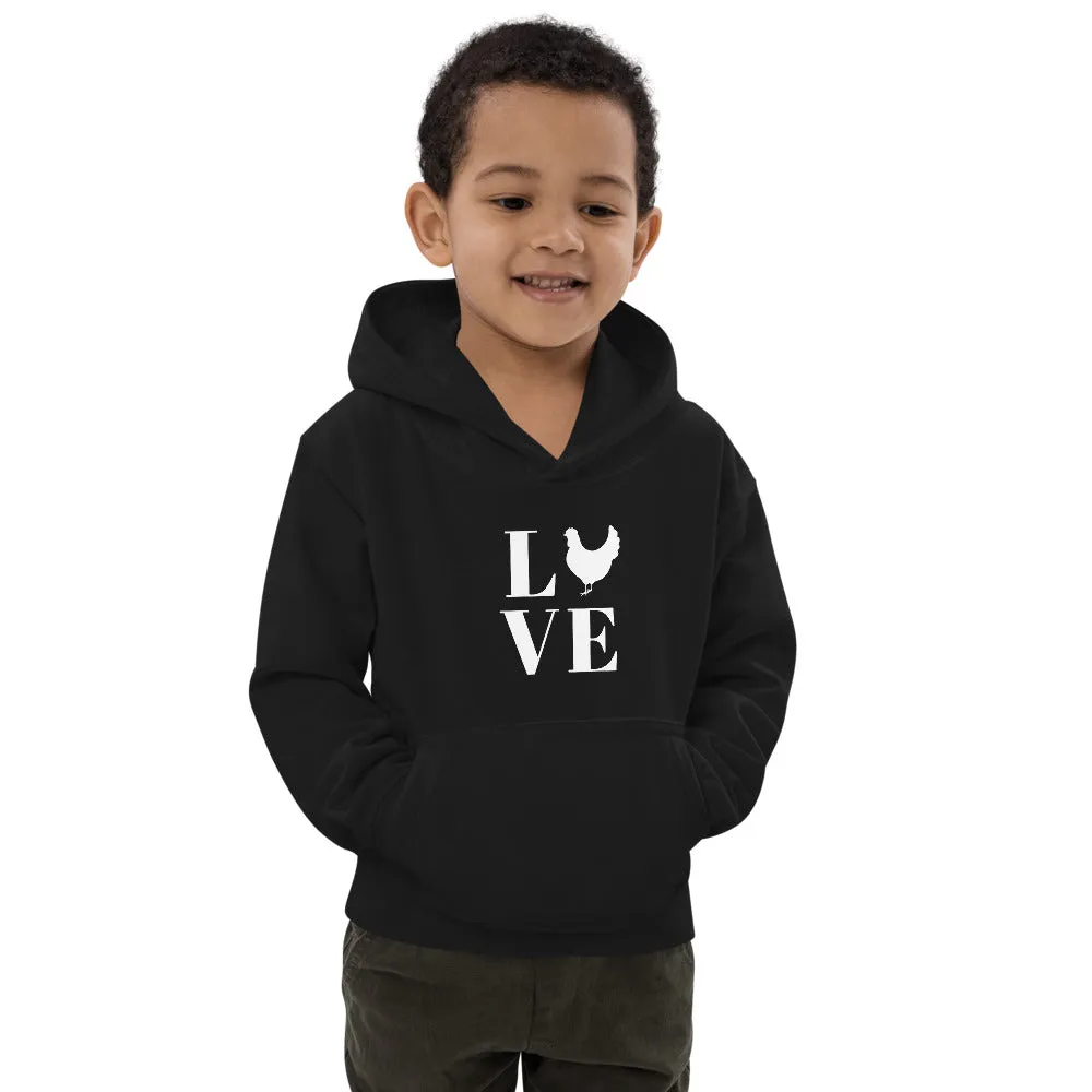 Chicken Love Kids Hoodie