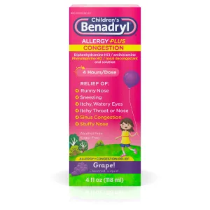 Children's Benadryl-D Allergy & Sinus Liquid