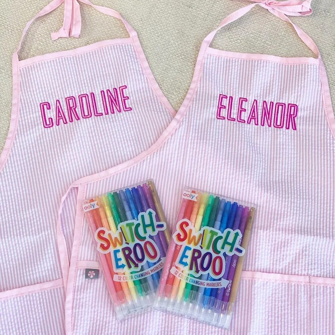 Children's Seersucker Apron & Art Smock