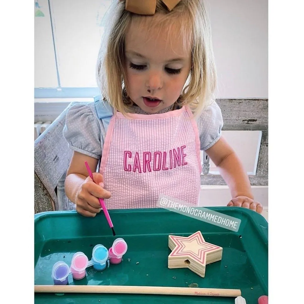 Children's Seersucker Apron & Art Smock