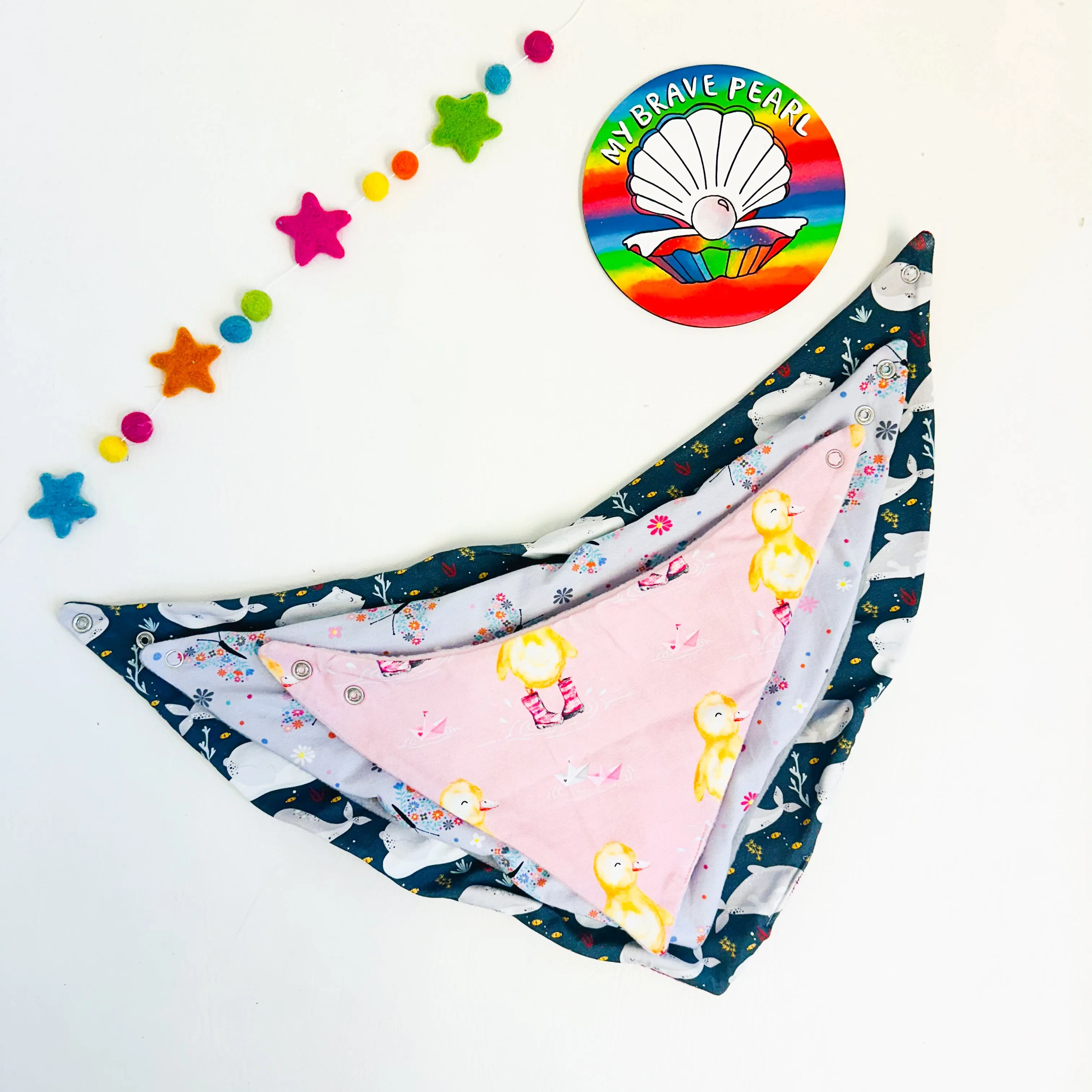 Christmas In B-Tween Bandana Bibs