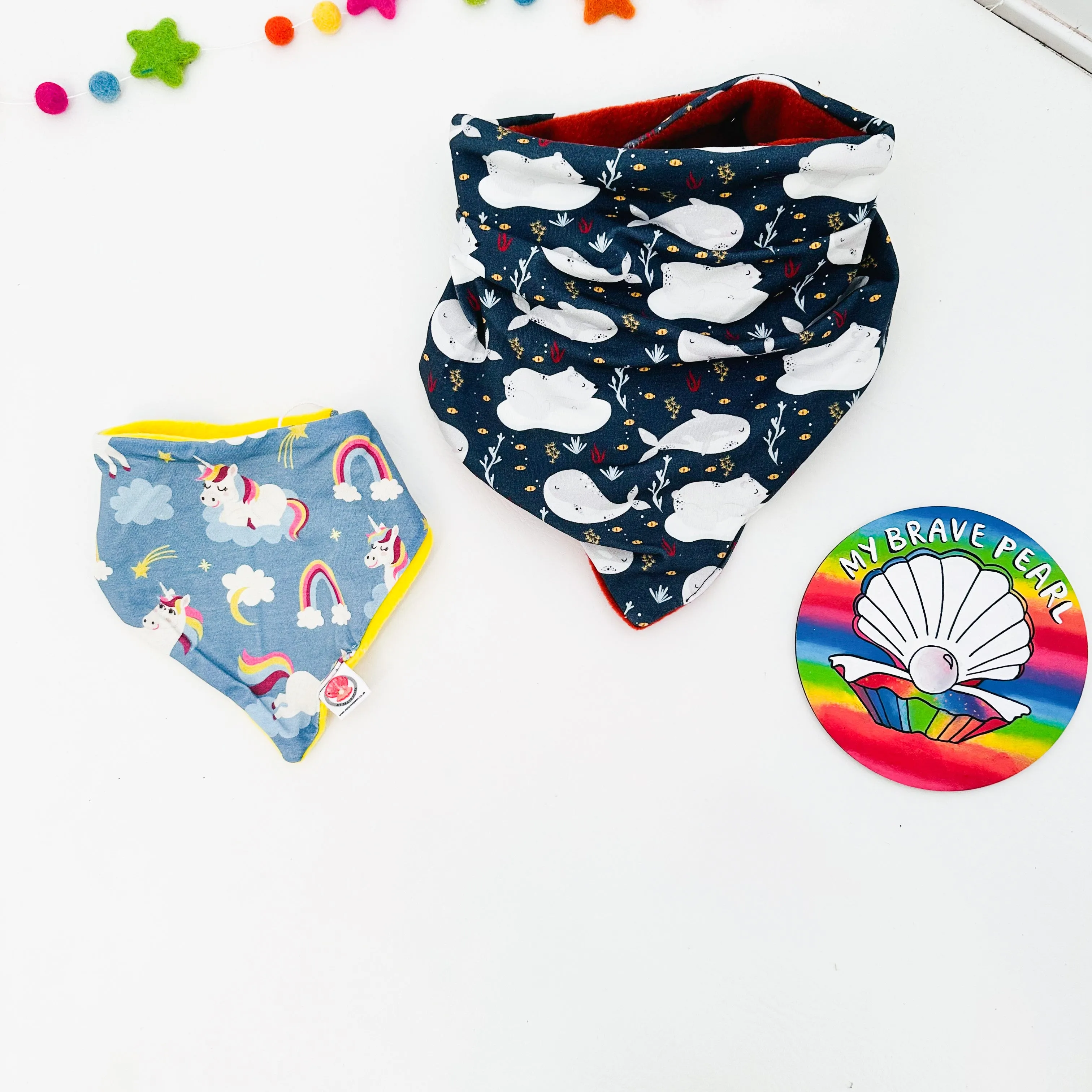 Christmas In B-Tween Bandana Bibs