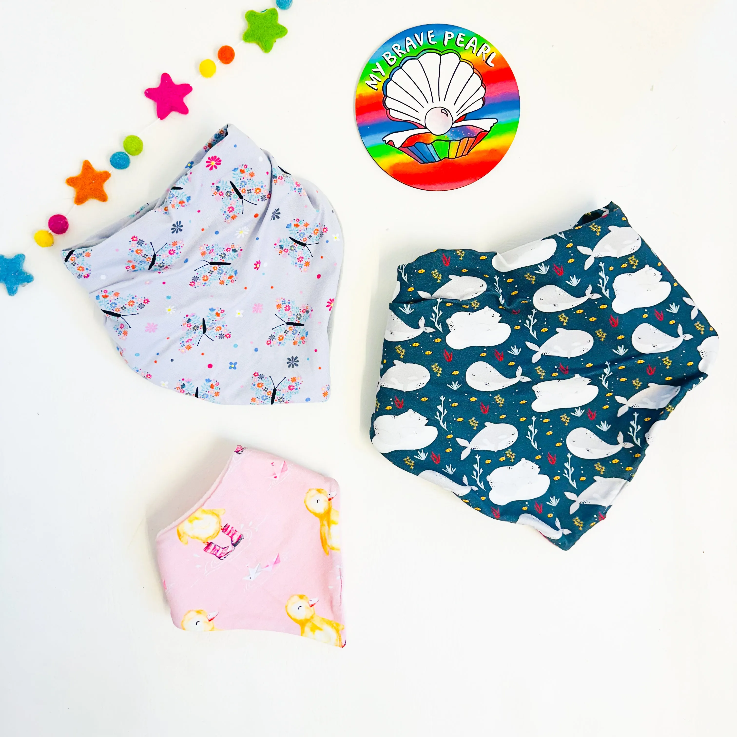 Christmas In B-Tween Bandana Bibs