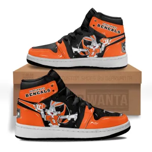 Cincinnati Bengals Kid J1s Sneakers Custom