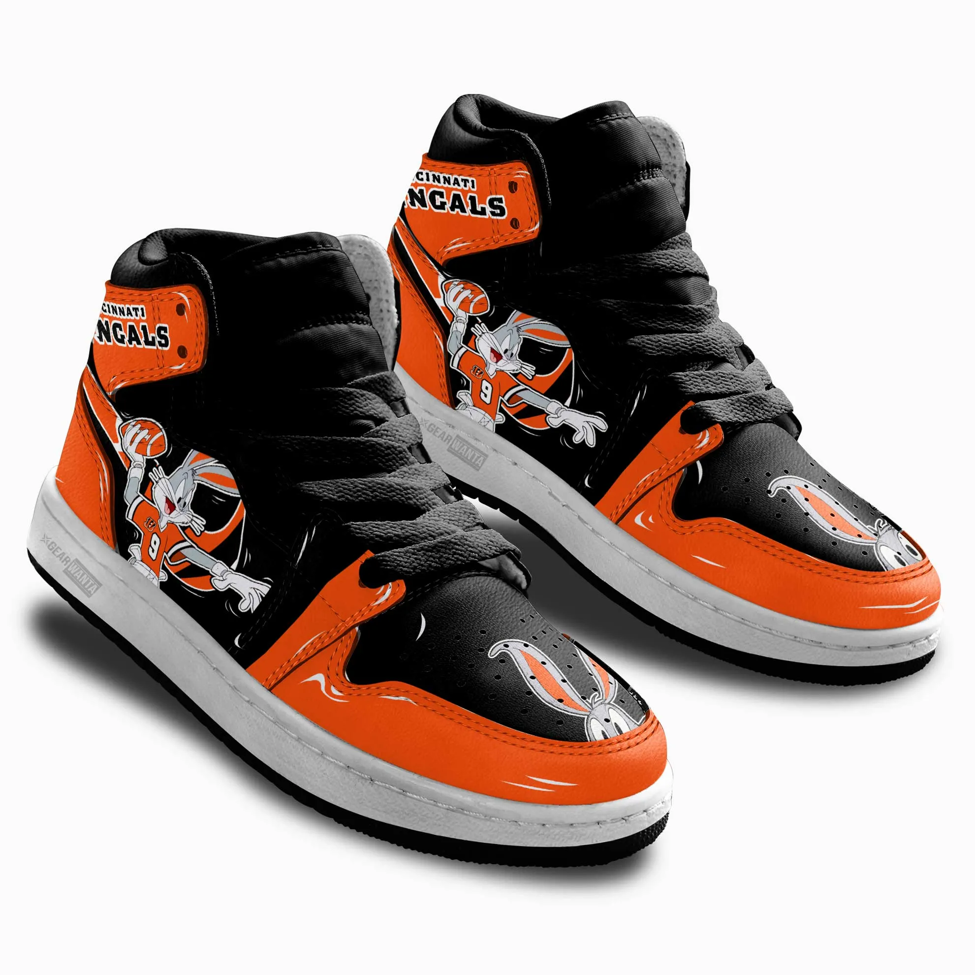 Cincinnati Bengals Kid J1s Sneakers Custom