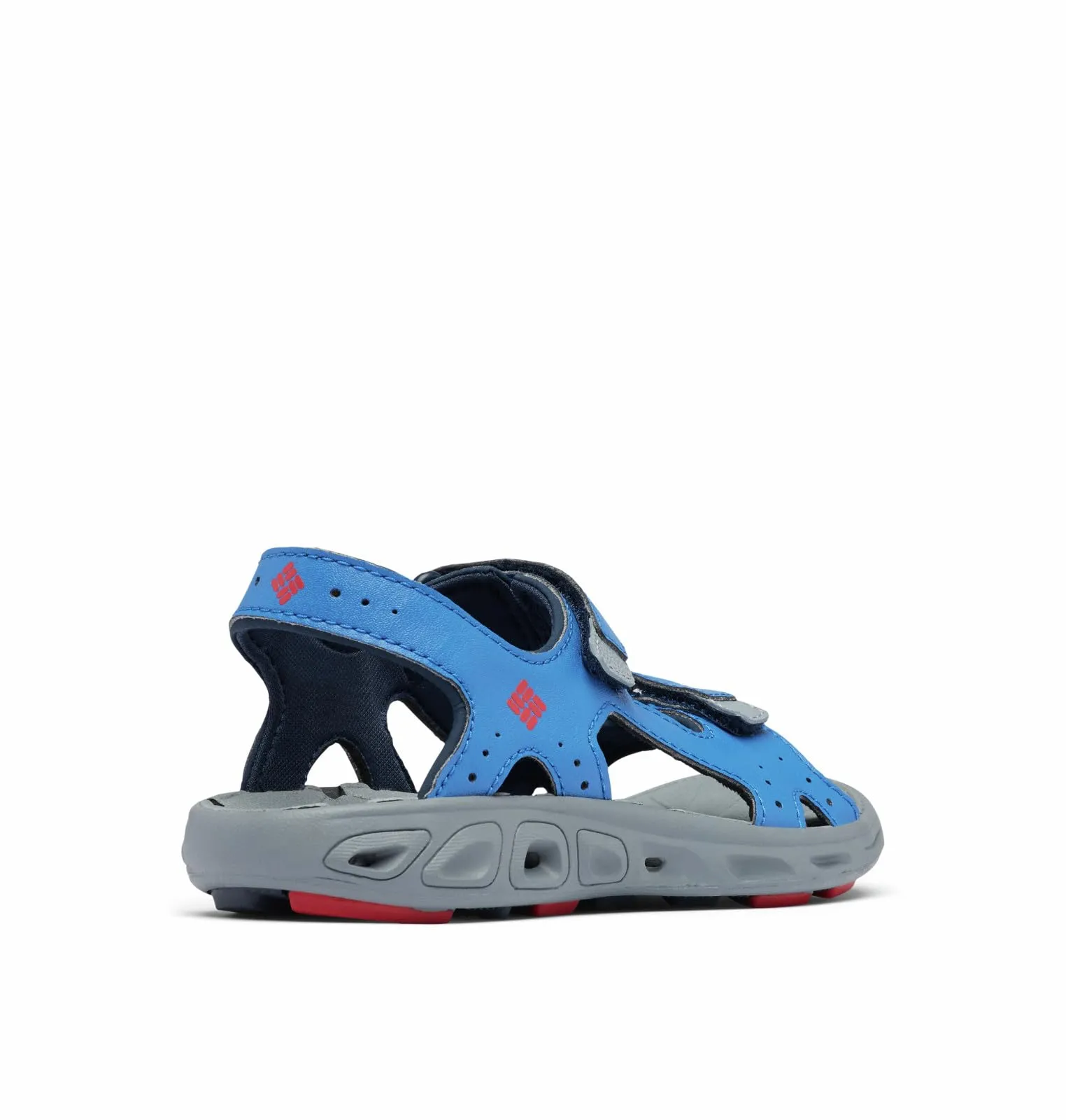 Columbia Youth Techsun Vent Sport Sandal, Stormy Blue/Mountain Red, 6