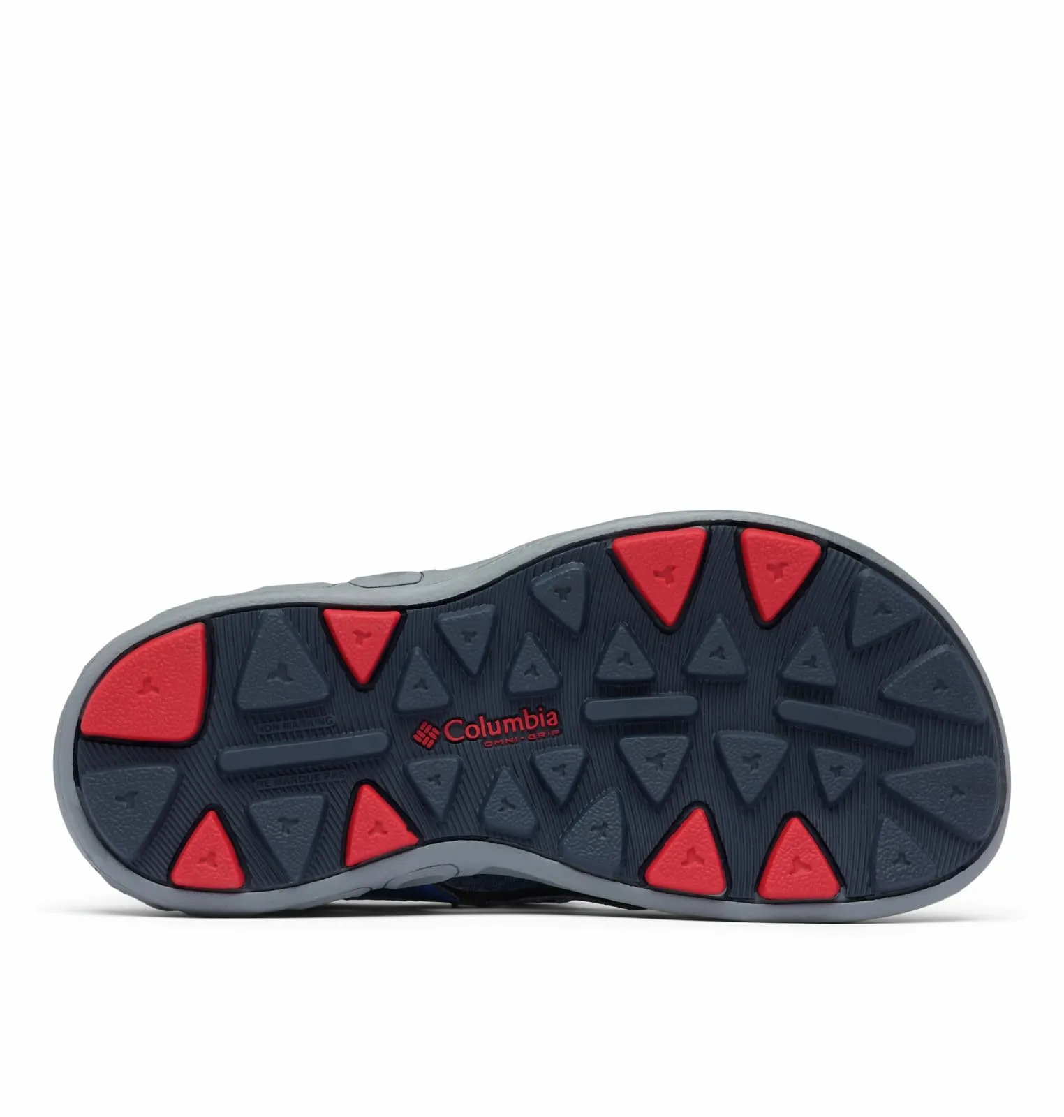 Columbia Youth Techsun Vent Sport Sandal, Stormy Blue/Mountain Red, 6