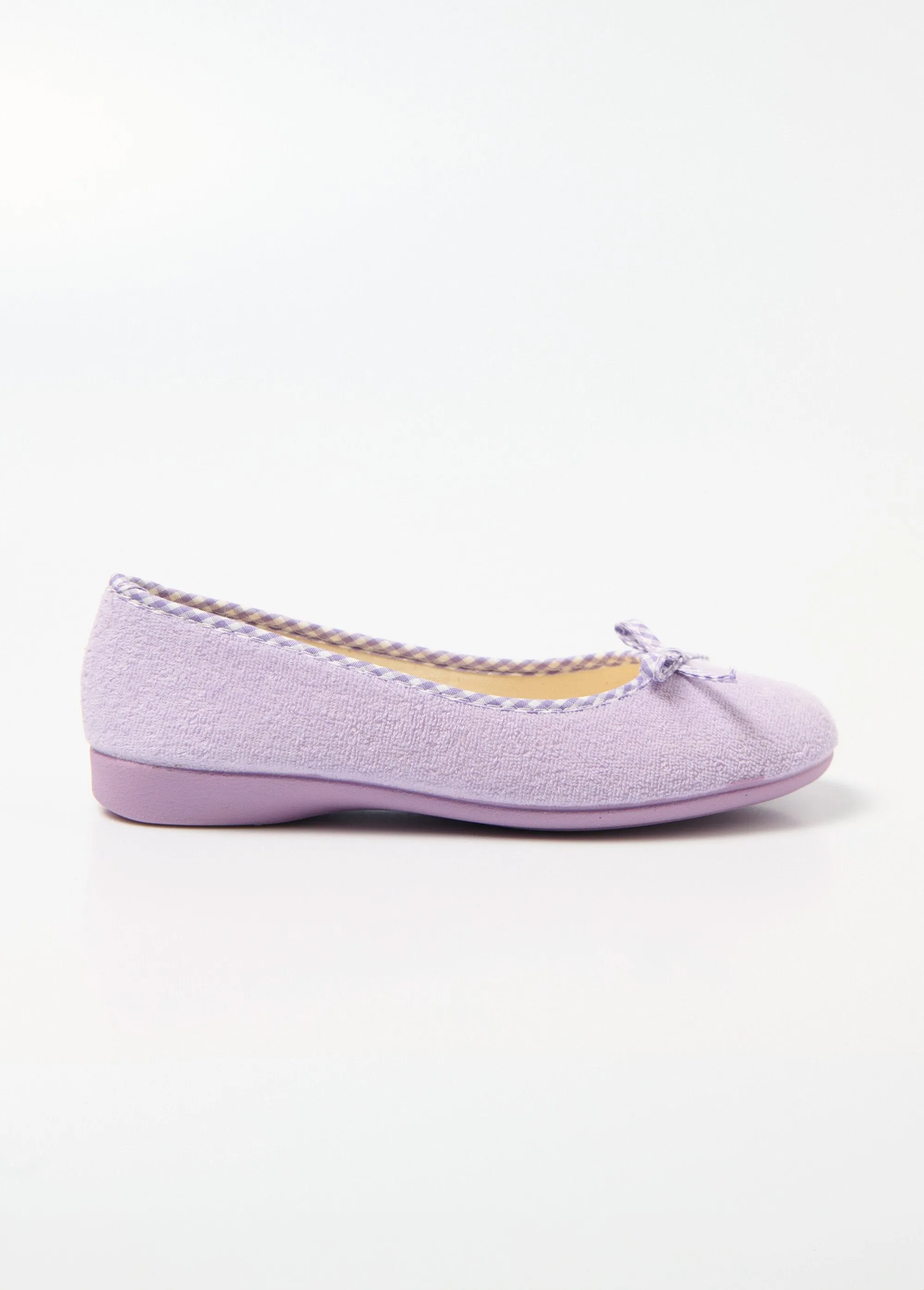 Comfort width ballerina slippers
