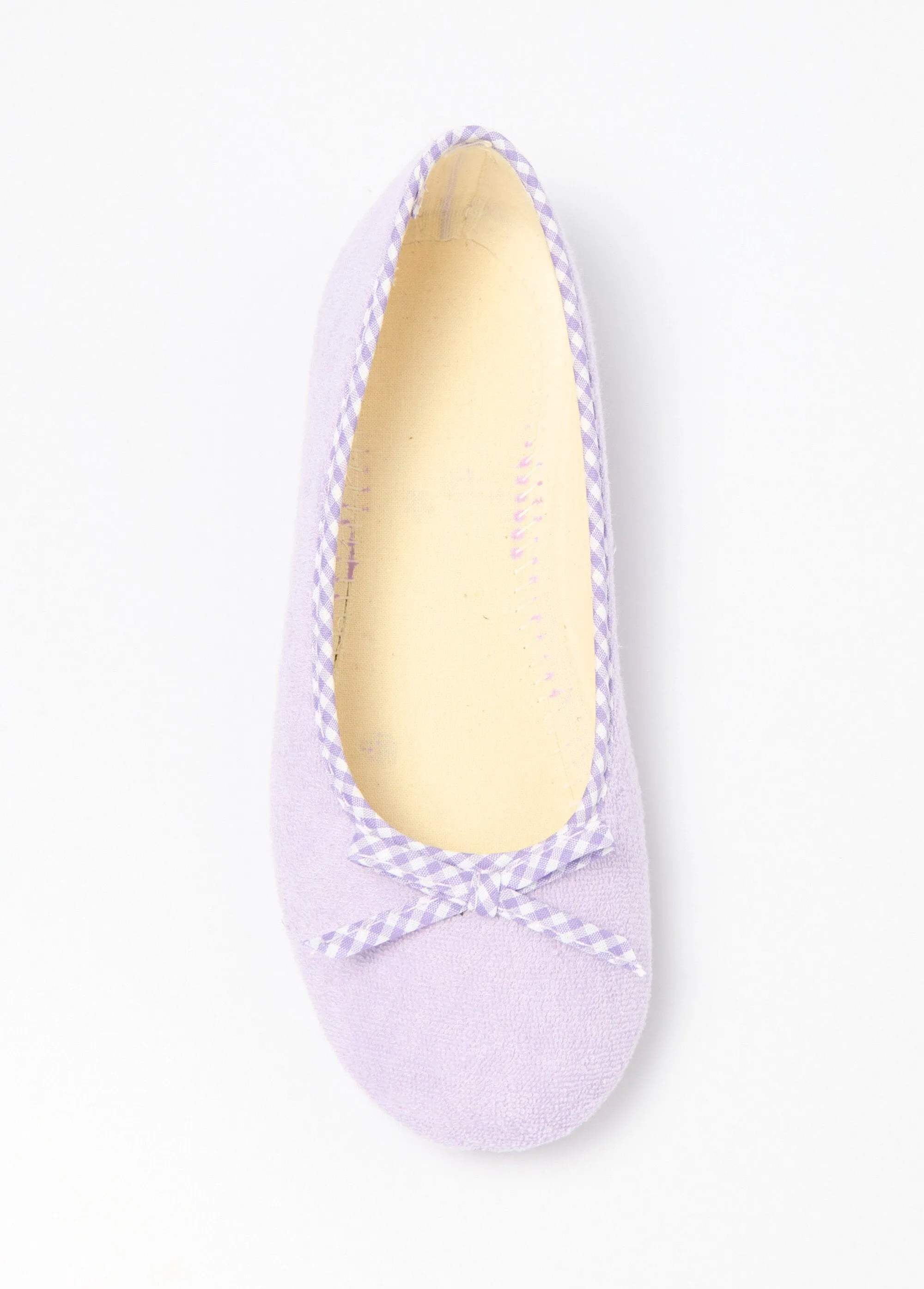 Comfort width ballerina slippers