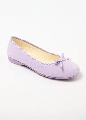Comfort width ballerina slippers
