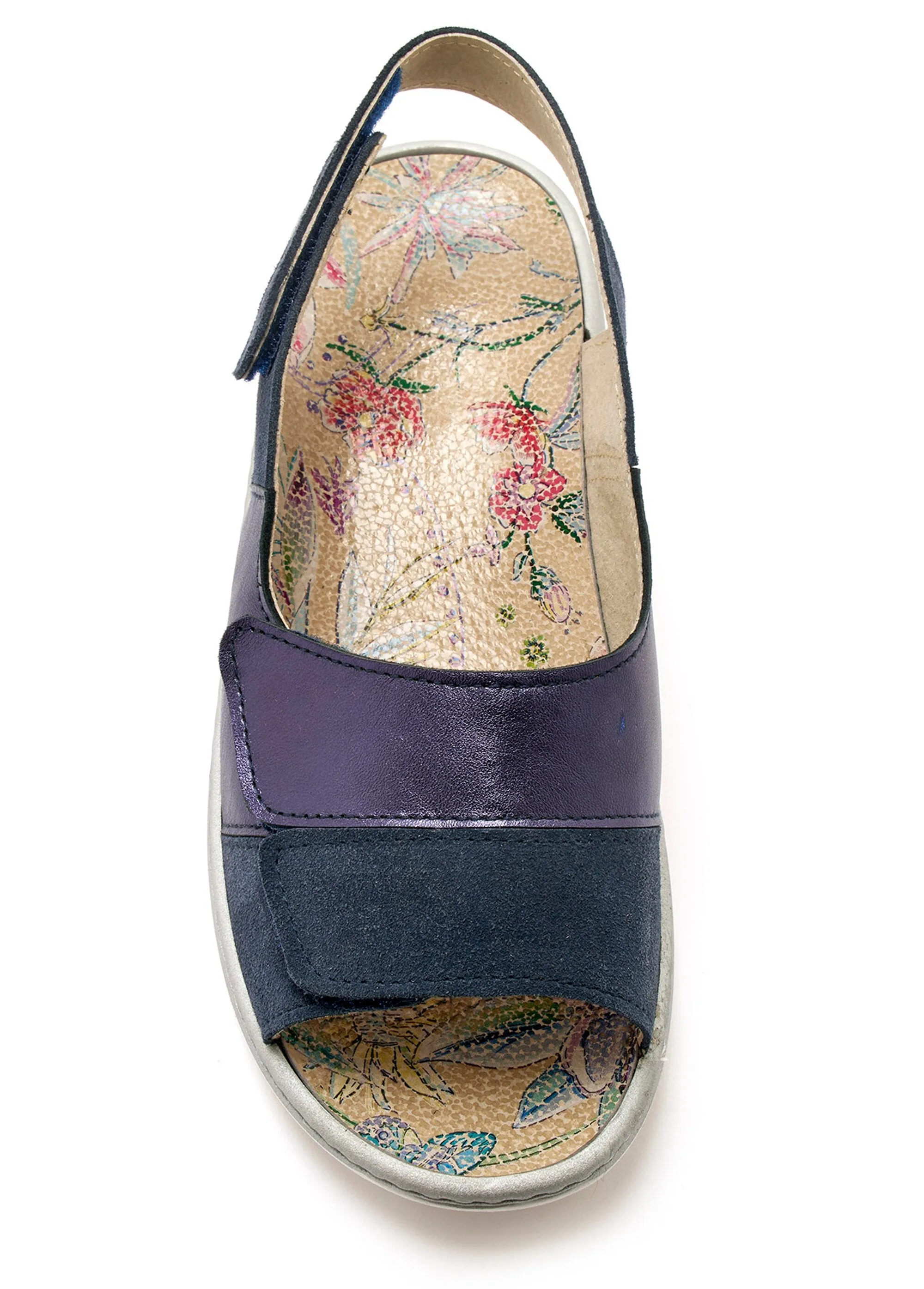 Comfortable, extra wide leather sandals