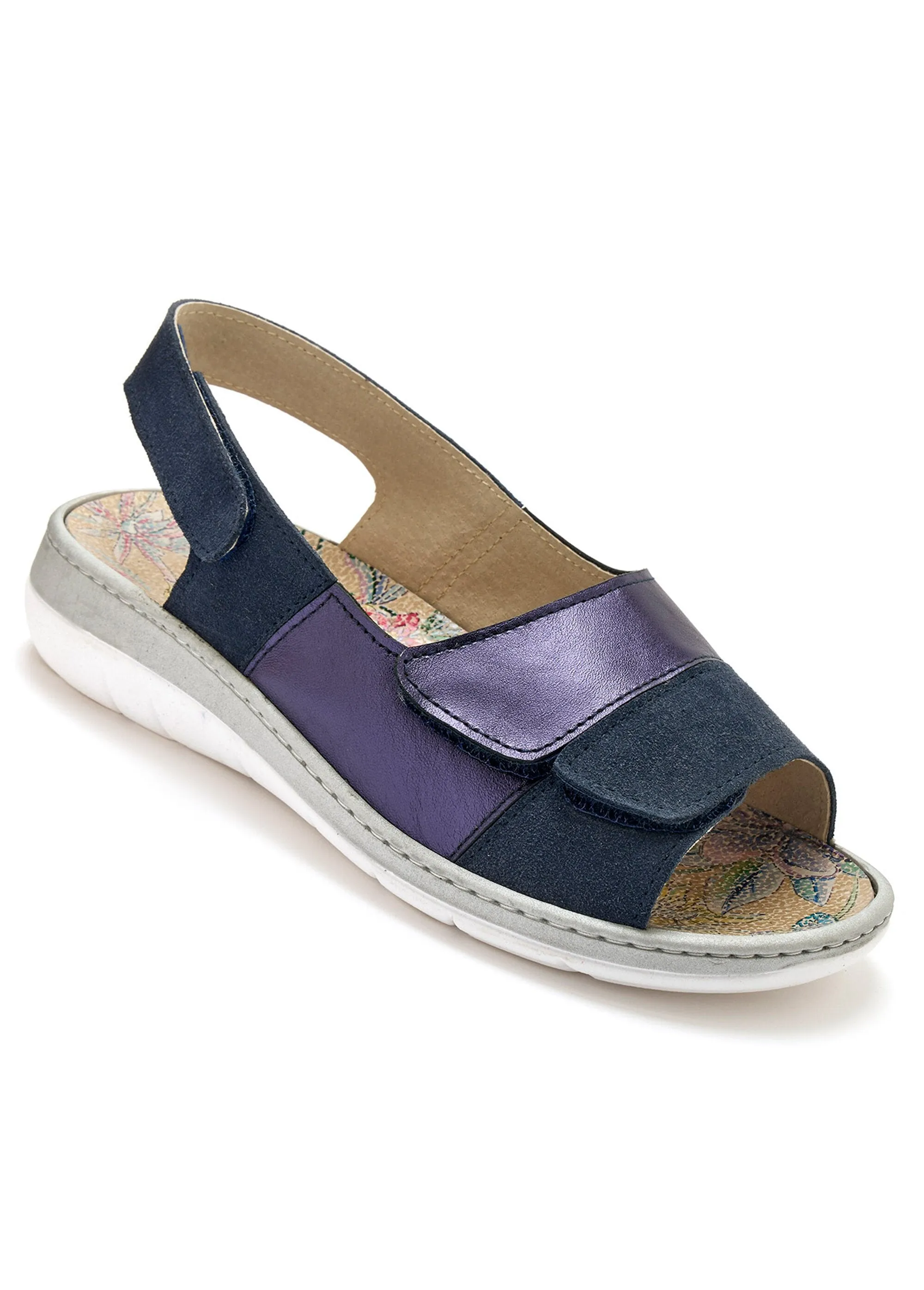 Comfortable, extra wide leather sandals
