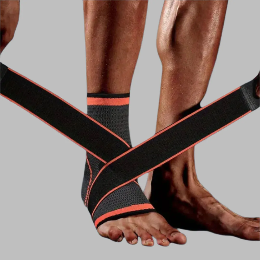 Compression Ankle Brace for Sports Injury Recovery and Support, Adjustable Fit for Ankle Stability and Pain Relief