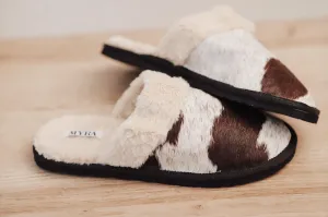 Cowhide Slippers