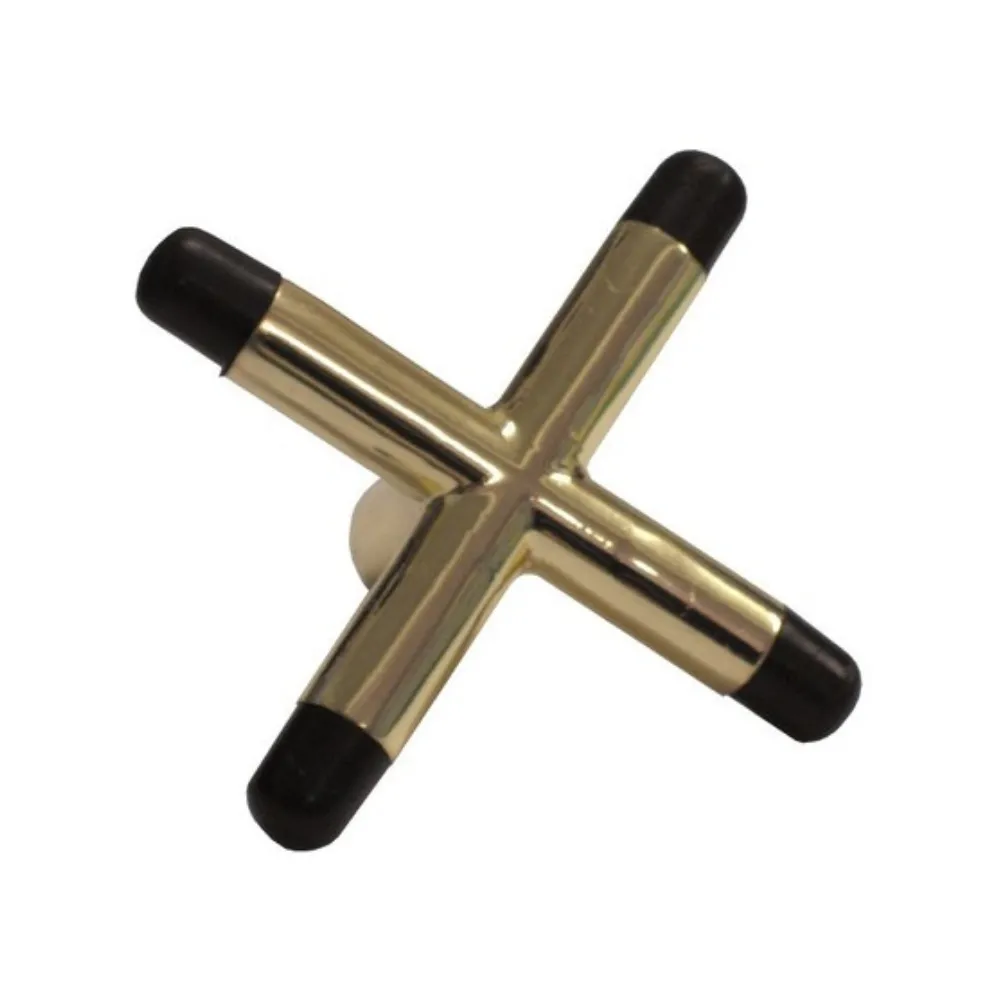 Cue Rest - Brass Cross