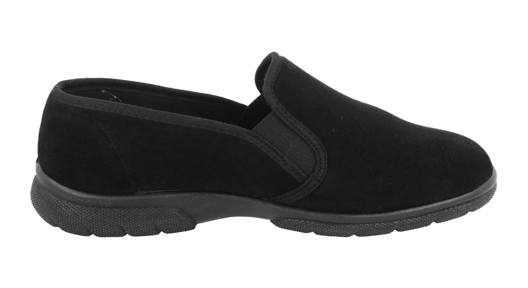 DB Shoes Men's 6V Fit Slip-On Classic Shoes in Black, Sizes 6 to 12