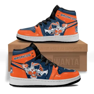 Denver Broncos Kid J1s Sneakers Custom