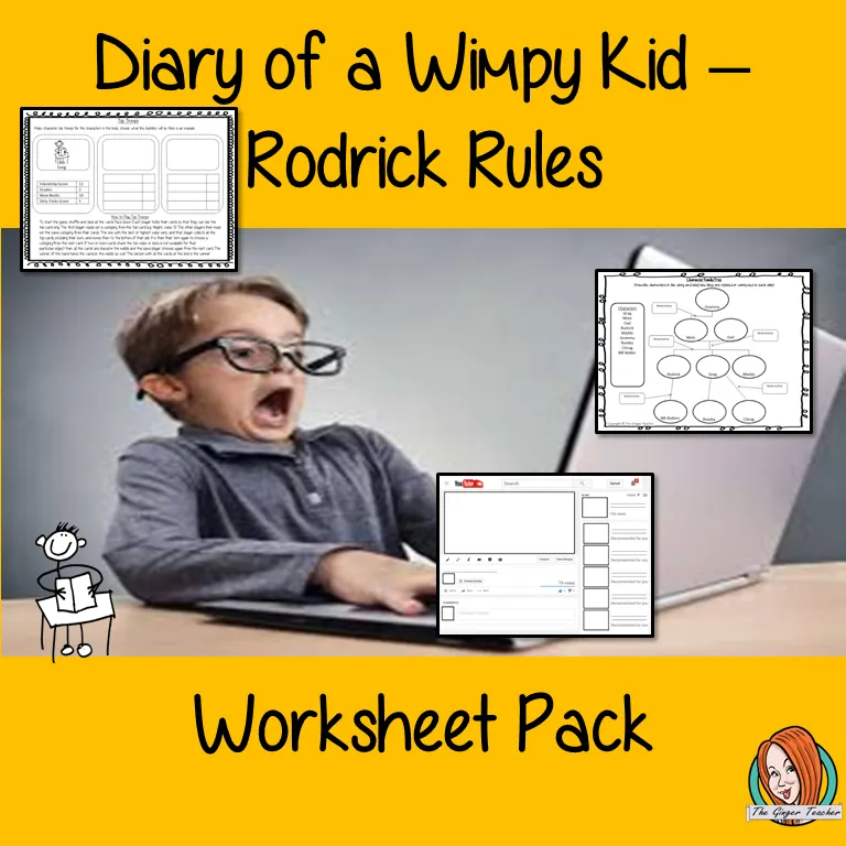 Diary of a Wimpy Kid Worksheet Pack