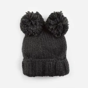 Double Pom Knit Hat