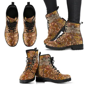 Dragonfly Henna 2 Handcrafted Boots
