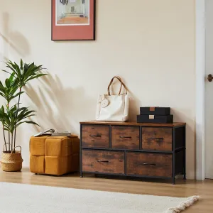 Dresser for Bedroom with 5 Drawers, Wide Chest of Drawers, Fabric