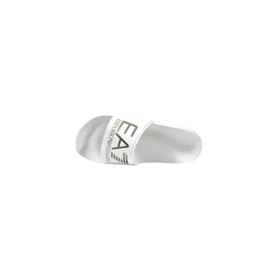 EA7 Women Slip-On White Slippers for Spring/Summer