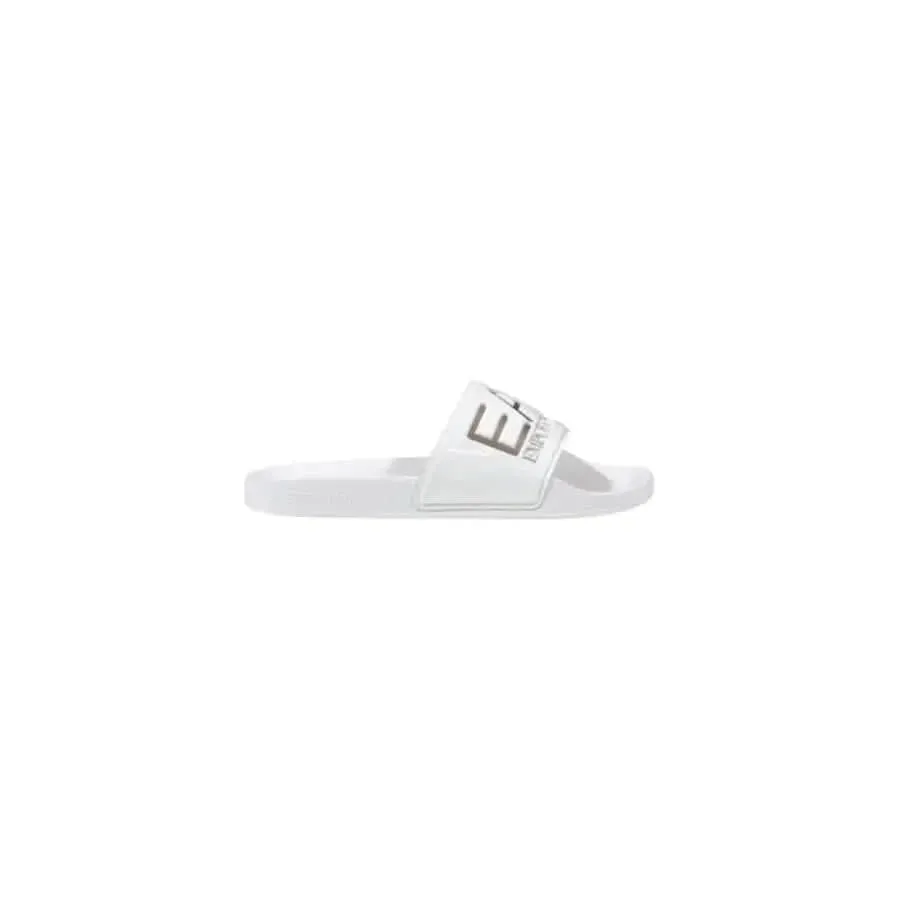 EA7 Women Slip-On White Slippers for Spring/Summer