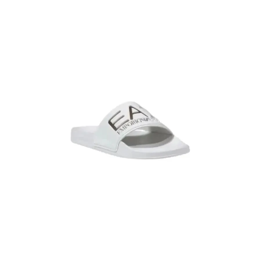 EA7 Women Slip-On White Slippers for Spring/Summer