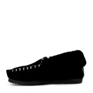 EMU Ridge Molly Moccasin Black Slippers