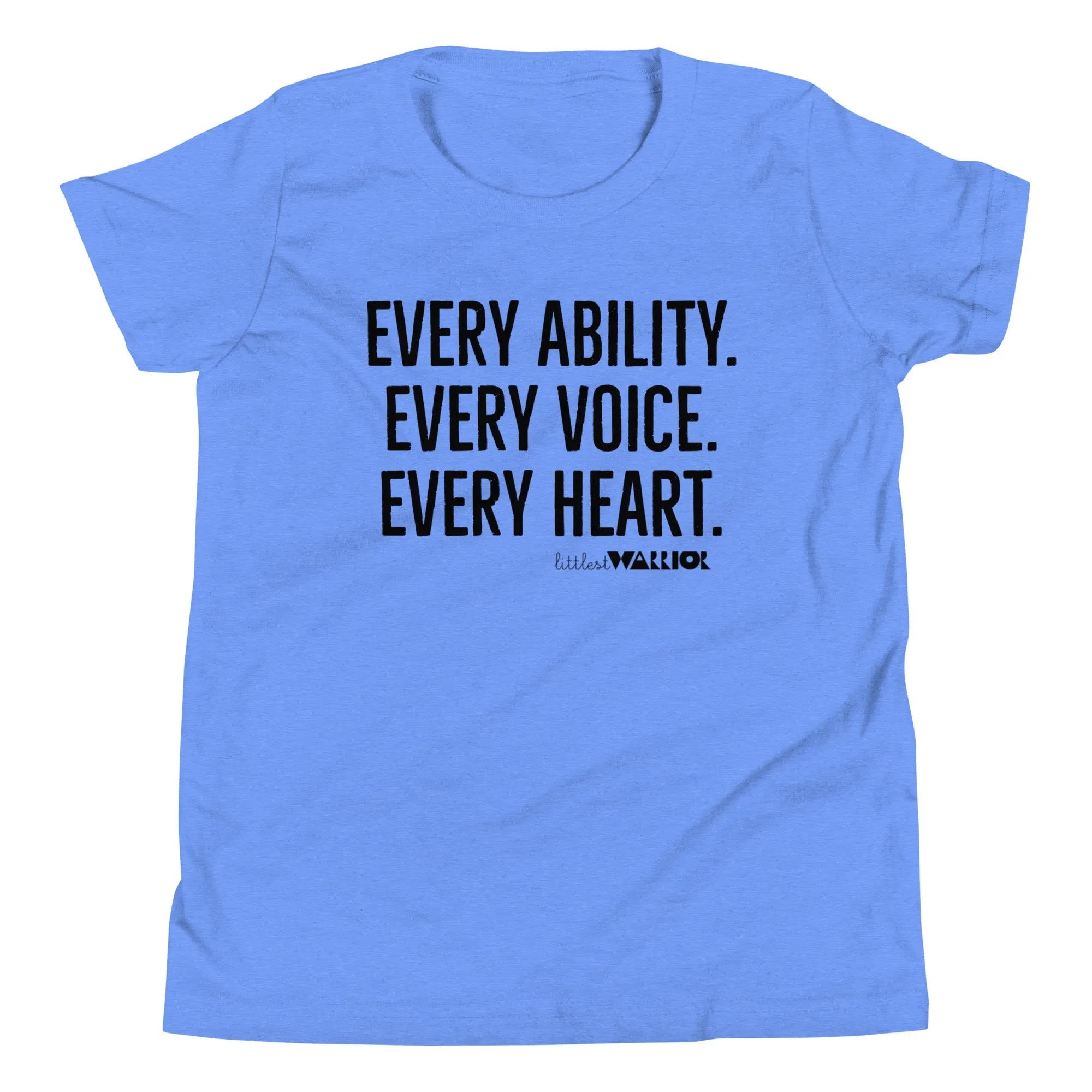 Every Ability. Every Voice. Every Heart. Youth Short Sleeve Tee