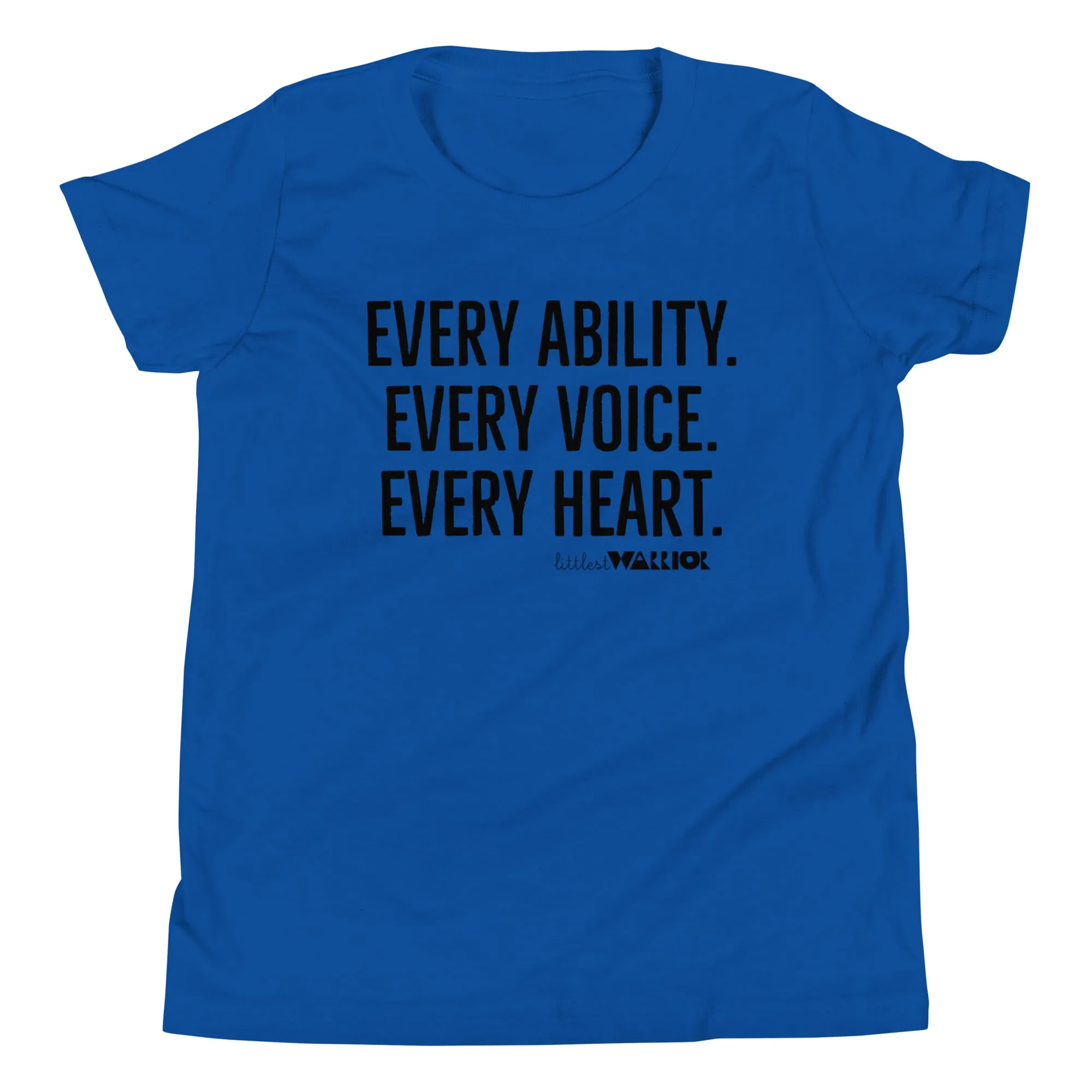 Every Ability. Every Voice. Every Heart. Youth Short Sleeve Tee
