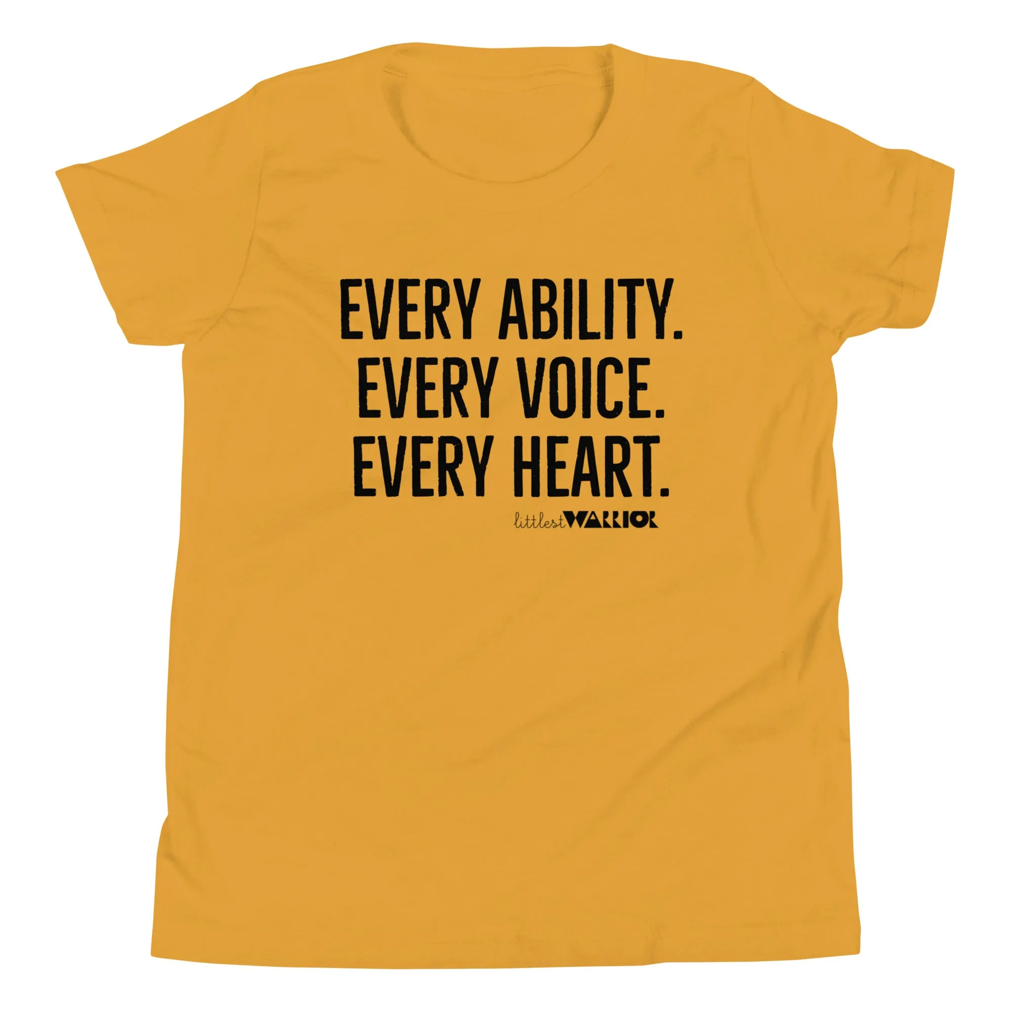 Every Ability. Every Voice. Every Heart. Youth Short Sleeve Tee