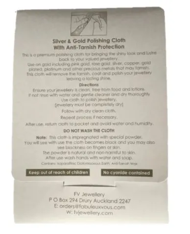 Fabuleux Vous Silver & Gold Polishing Cloth