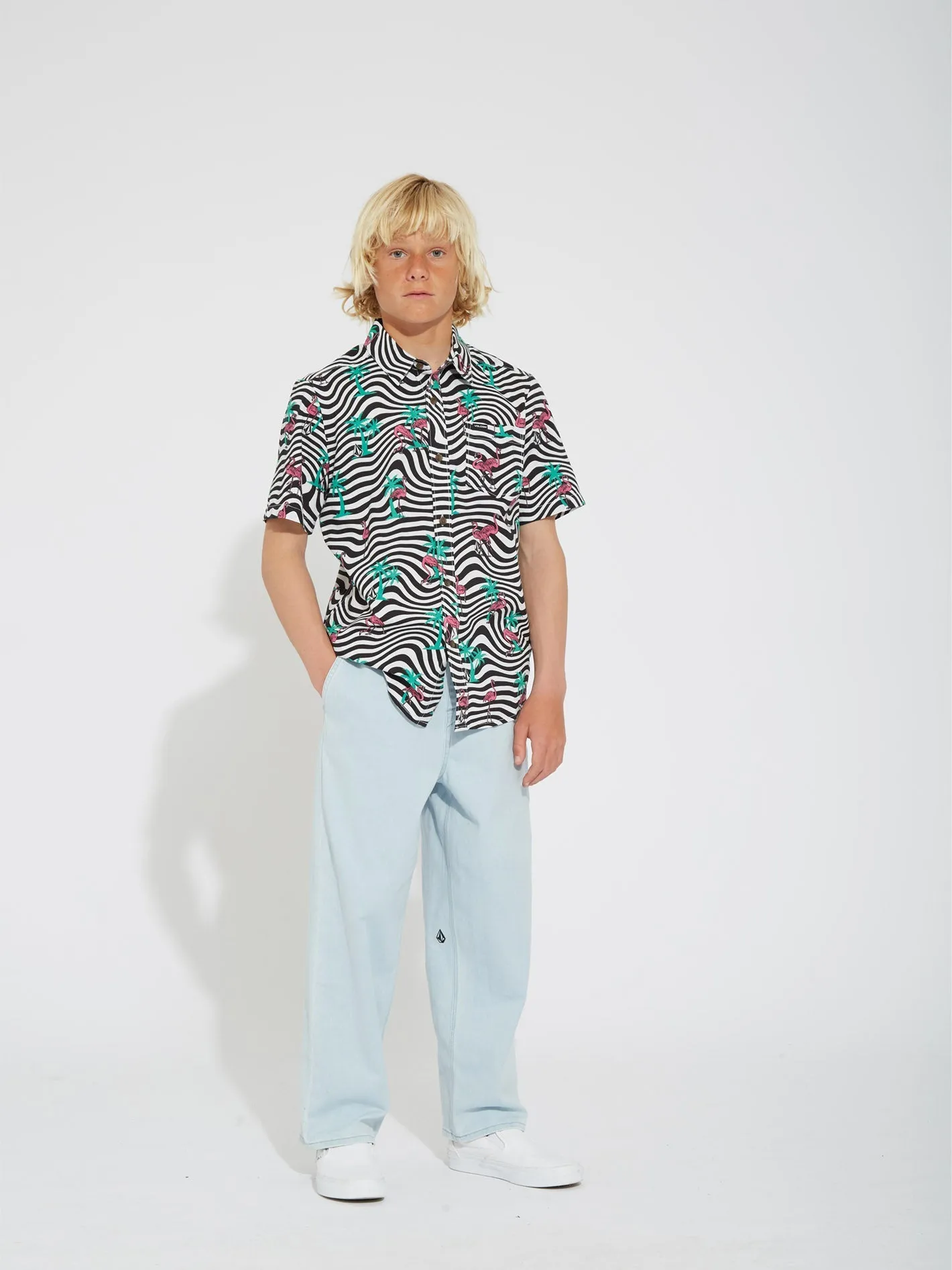 Flamingbros Shirt - WHITE - (KIDS)