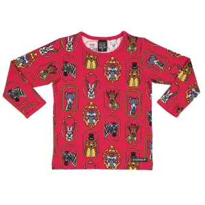 Framed Animals Long Sleeve Shirt in Rosehip