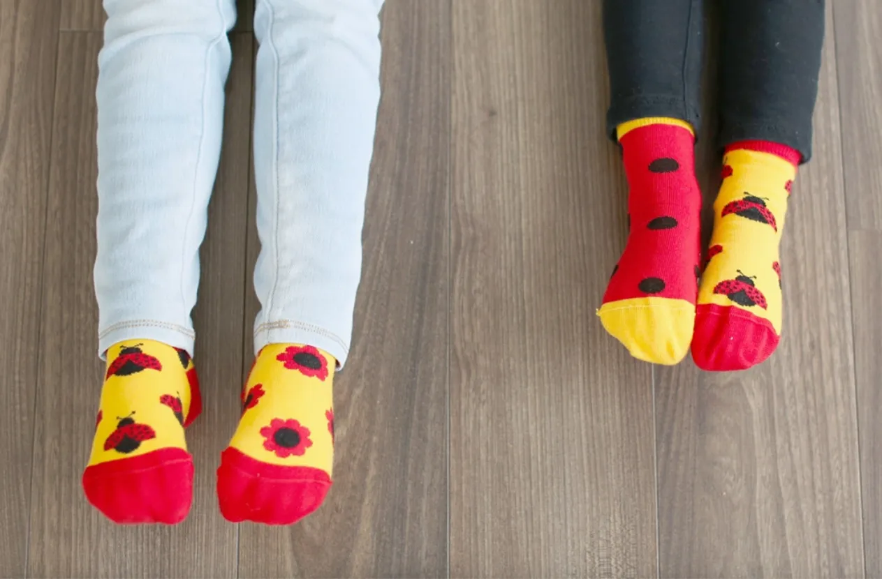 Friday Socks - Kids Mismatched Socks | Ladybug