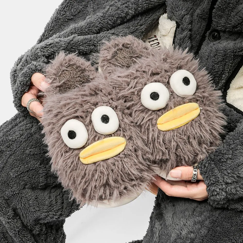 Funny Cotton Slippers Cute Big Eyes Slippers Warm Cozy House Slippers