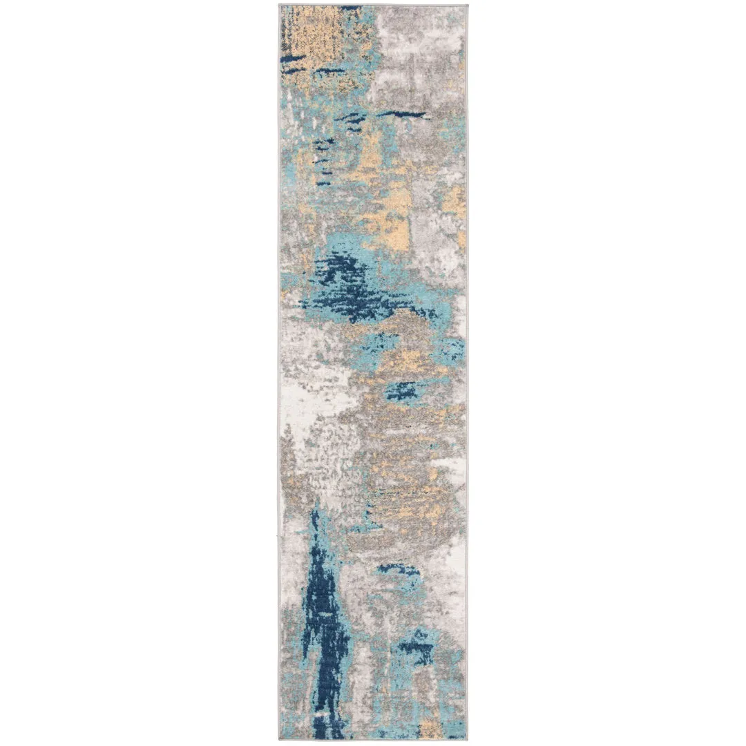 Genessys Performance Abstract Rug 17 Stories Rug Size: Runner 2' x 14'