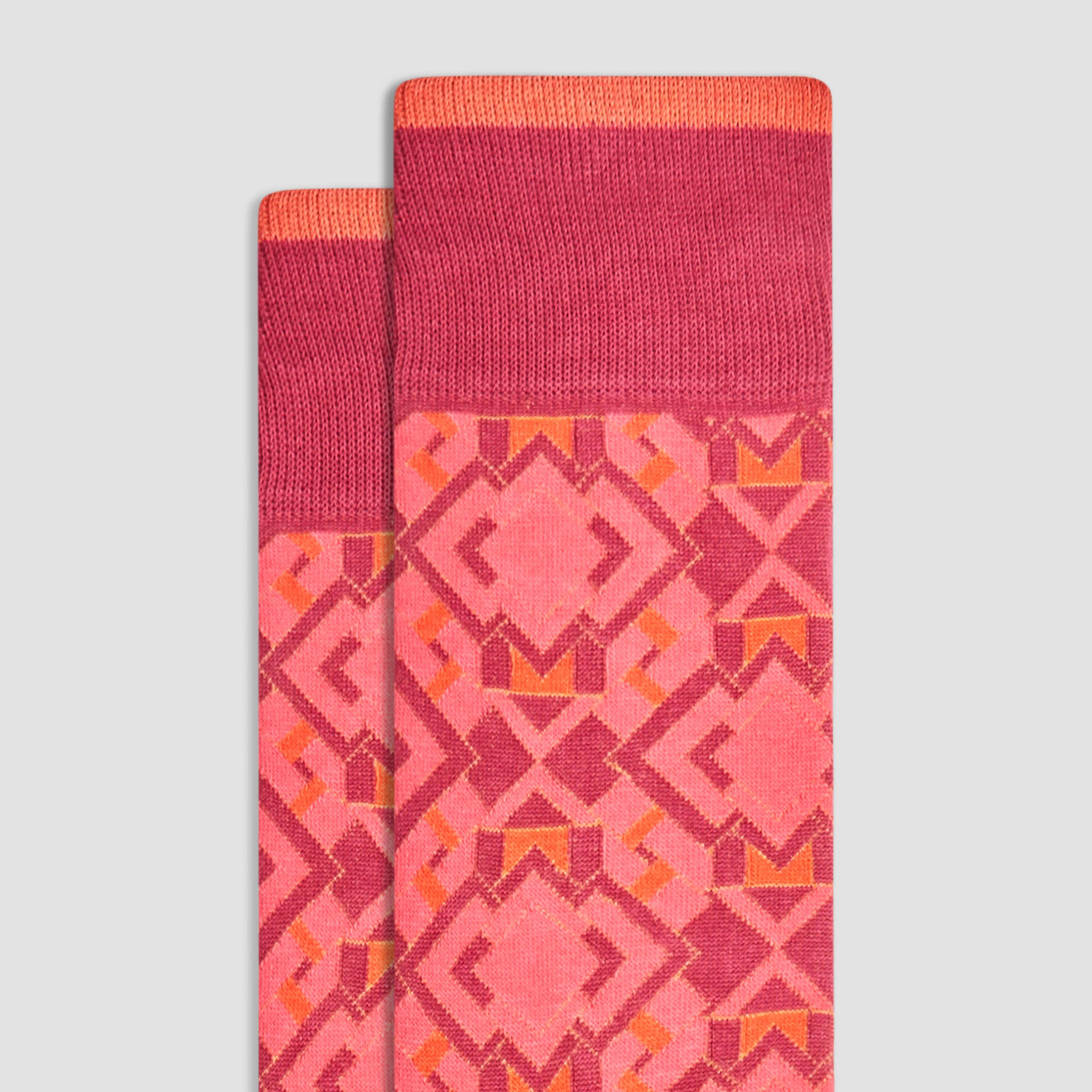Geometric Mid-Calf Socks