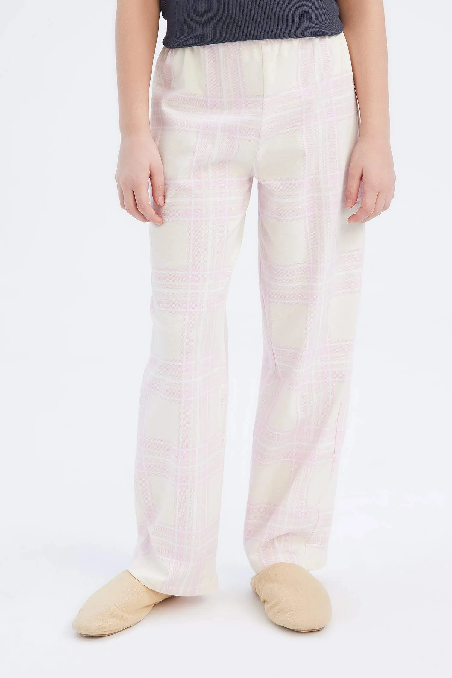 Girl Corduroy Printed Top Bottom 2 Piece Pajama Set