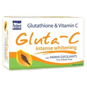 Gluta-C Skin Lightening Face & Body Soap with Papaya Exfoliant 135g