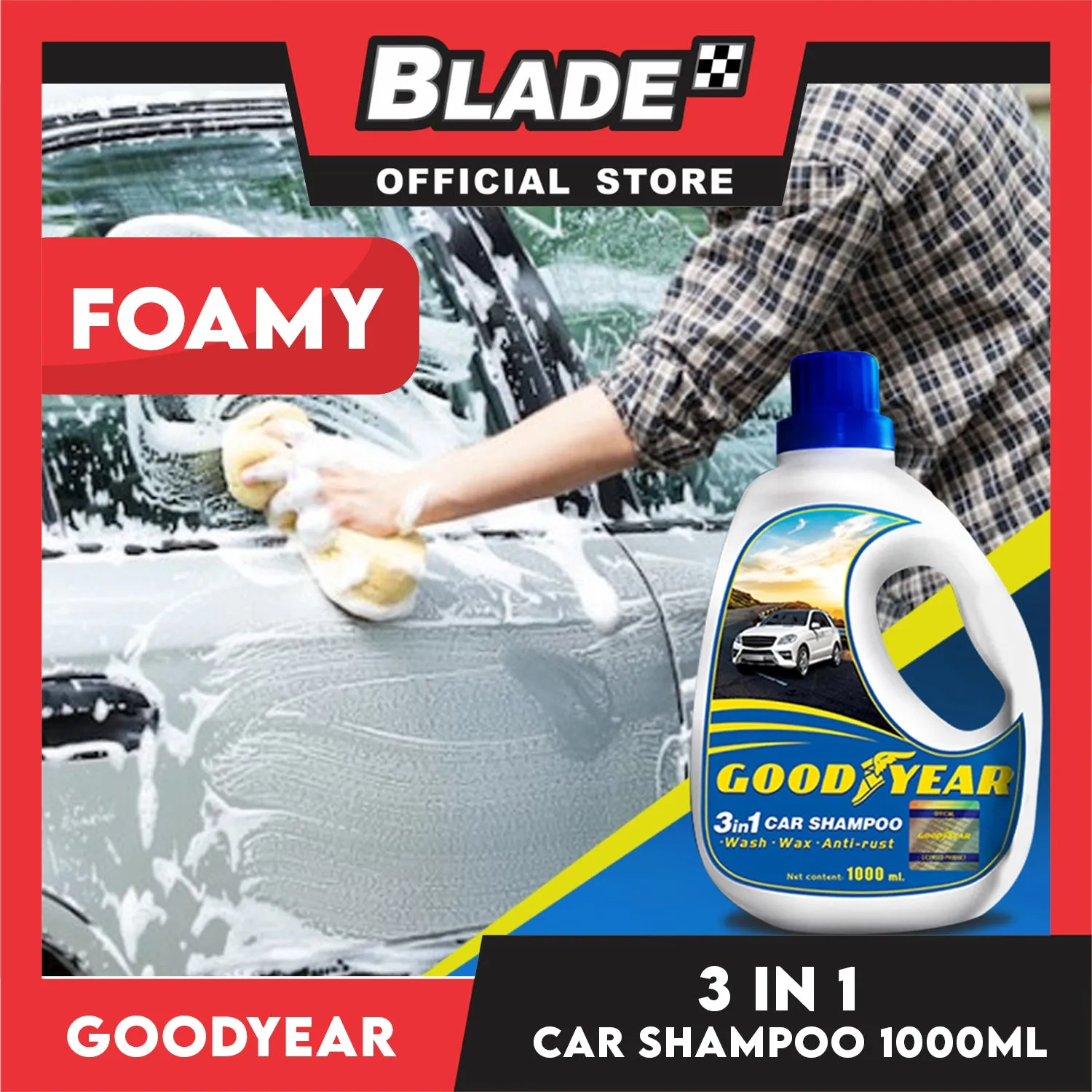 Goodyear 3in1 Car Shampoo 1000ml