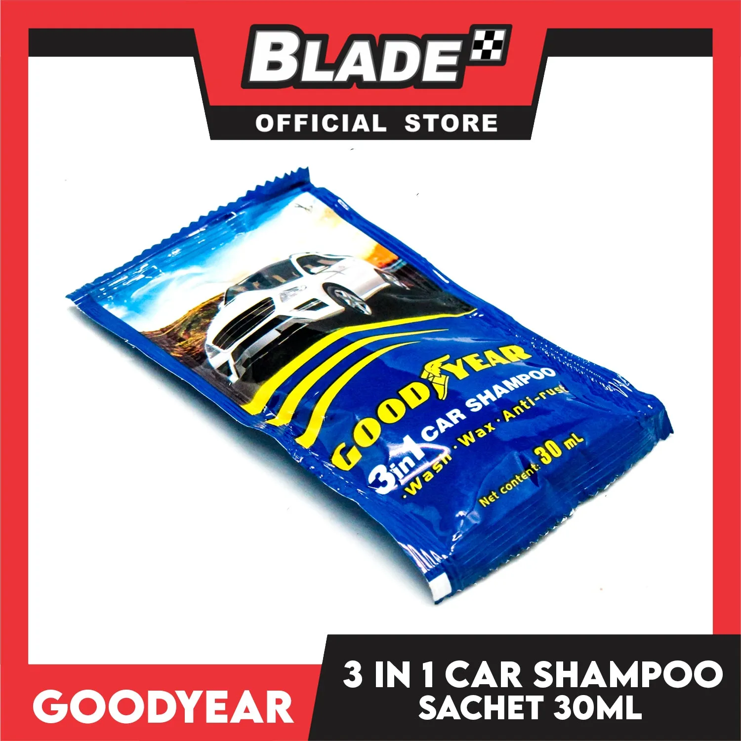 Goodyear 3in1 Car Shampoo Sachet 30ml